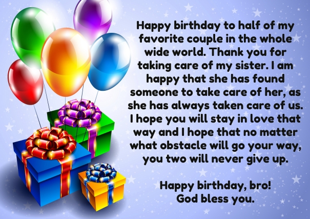 30 Birthday Wishes For Brother In Law With Images